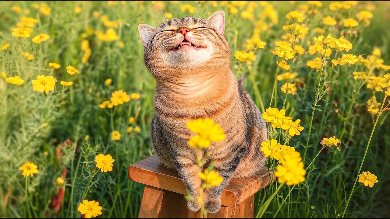 🐭🐱Sweet Colorful Kittens Playing & Chasing Mice in the Garden | Cute Cat Moments | Fun Cat Video