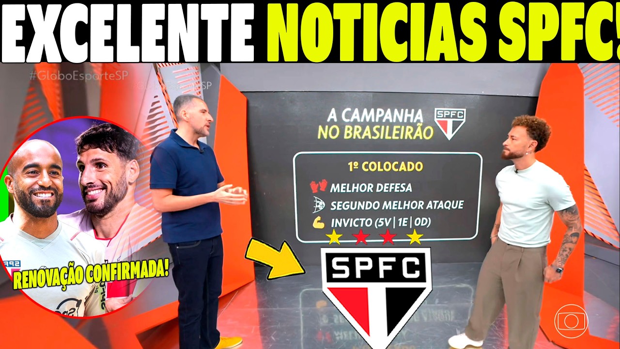 GLOBO ESPORTE SÃO PAULO! Terça de excelente noticias do são paulo! SPFC VAI BRIGAR POR TITULOS!