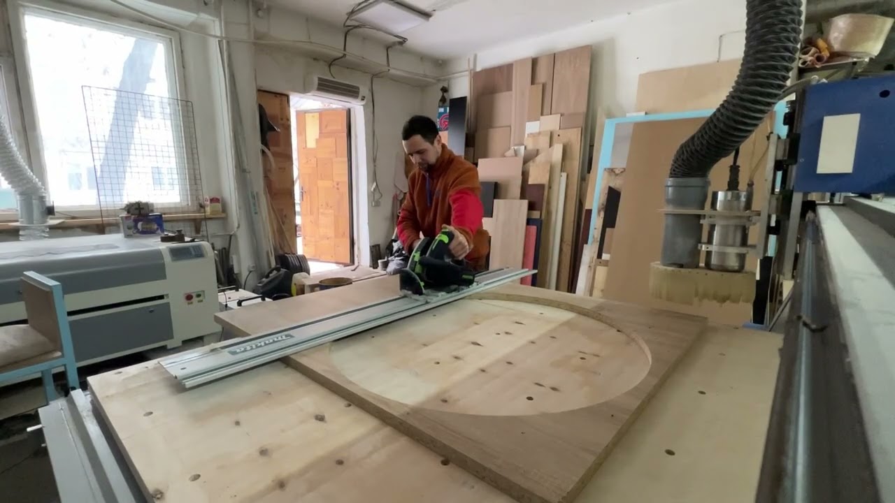 Создание круглой столешницы D80, часть 1