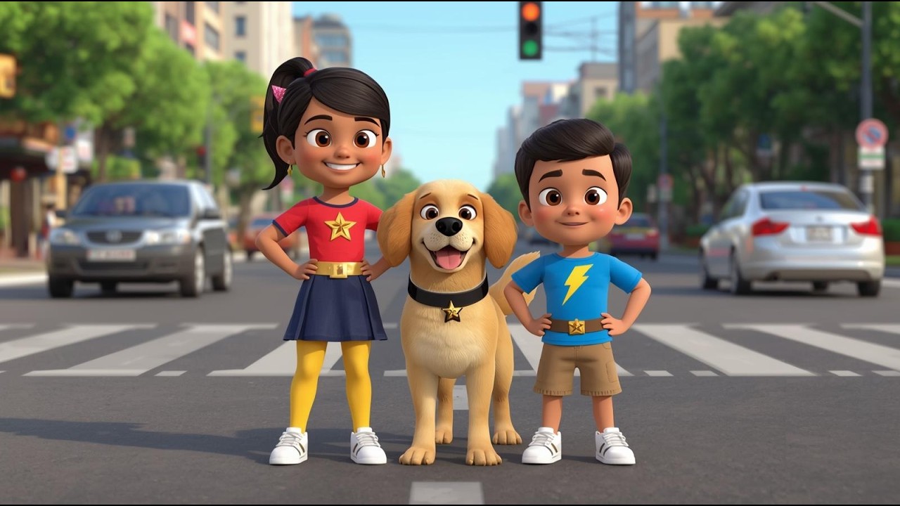 Super Kids Road Safety | Road Safety | #kidsmoralstory #roadsafety | Anvi & Shreyansh