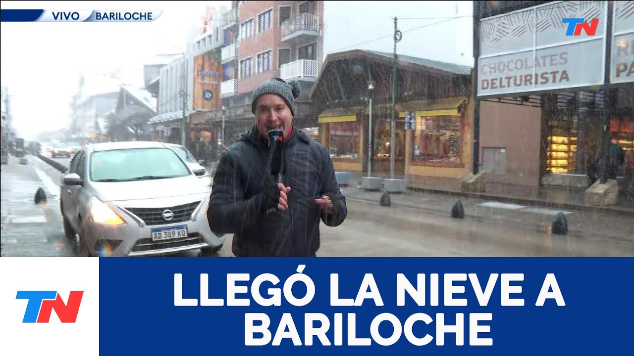 La nieve llegó a Bariloche y ya se disfruta a pleno