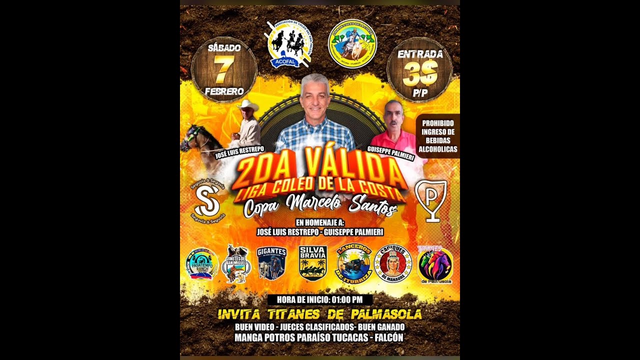 2DA VALIDA LIGA DE COLEO DE LA COSTA 