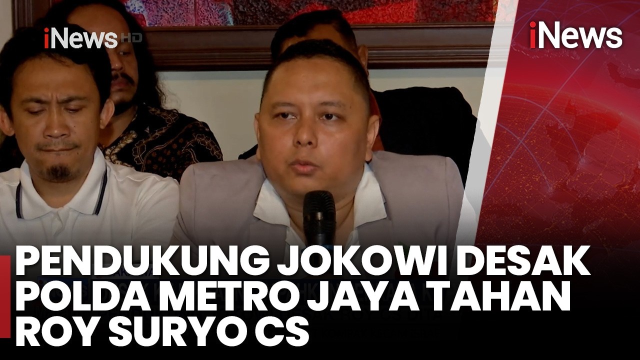 Pendukung Jokowi Desak Polda Metro Jaya Tahan Roy Suryo Cs | iNews Malam 3/6