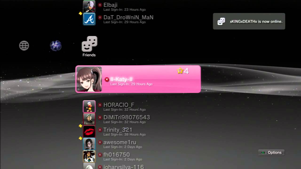 PS3 Friends List 2015