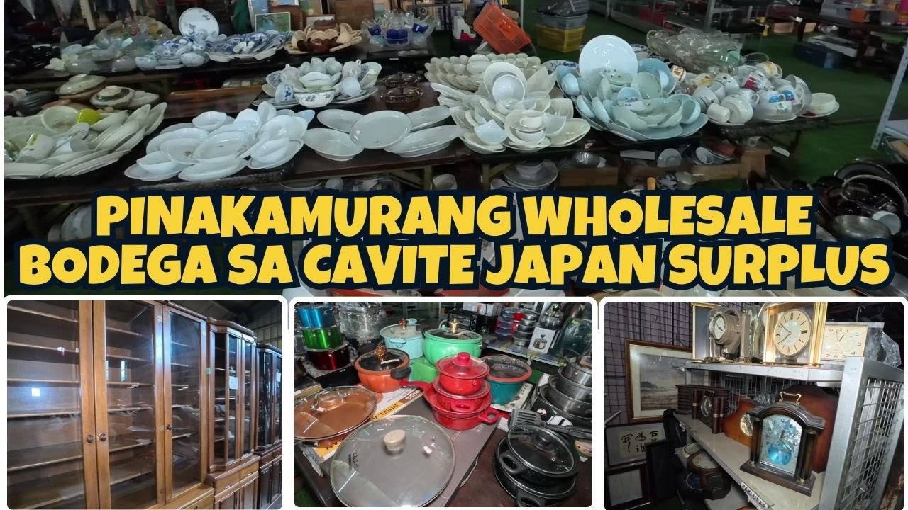 PINAKAMURANG WHOLESALE BODEGA SA BACOOR MGA JAPAN SURPLUS KITCHEN WARE AND FURNITURE MADAMI STOCKS.
