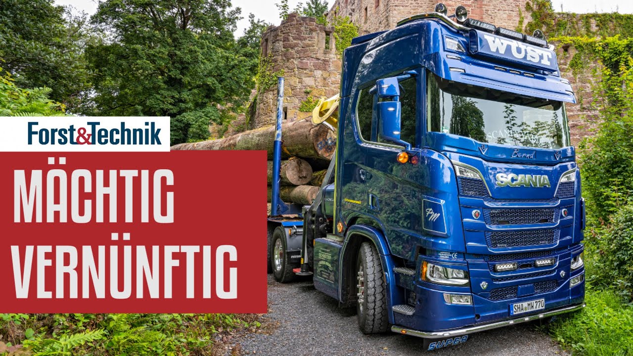 Scania R770 im Holztransport: Mächtig vernünftig