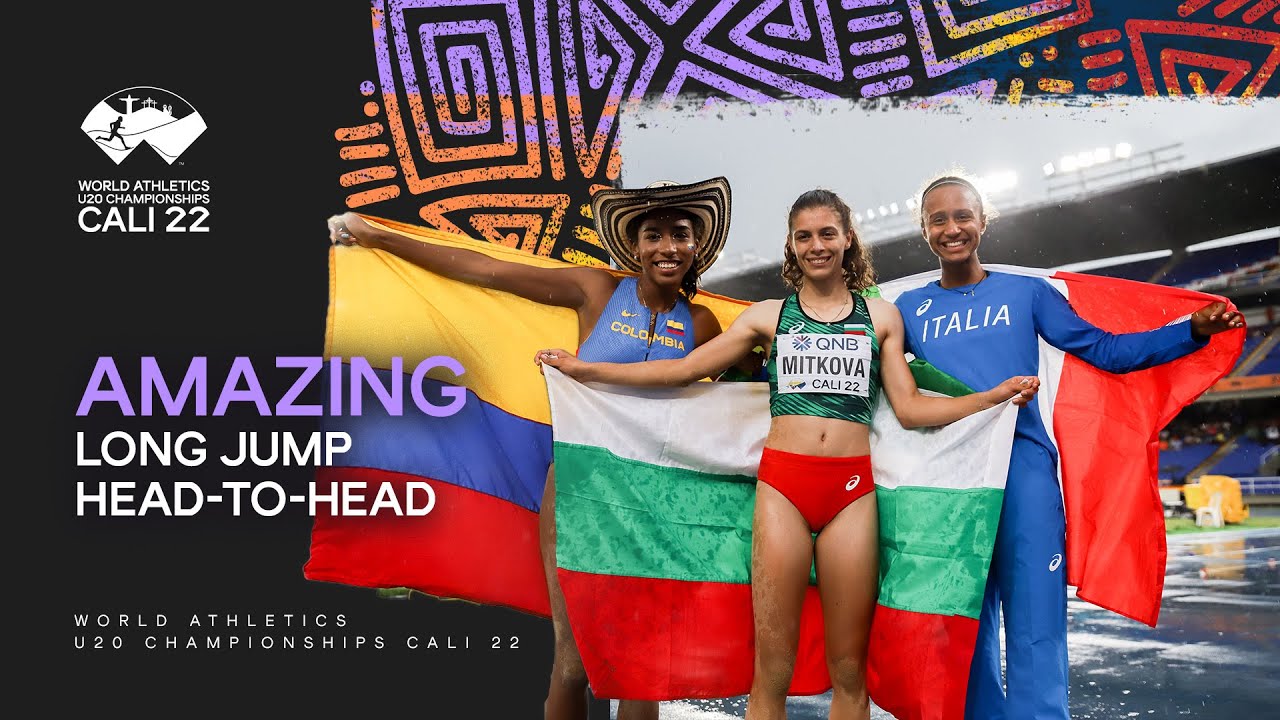 Mitkova jumps 6.66m and strikes long jump gold | World Athletics U20 Championships Cali 2022
