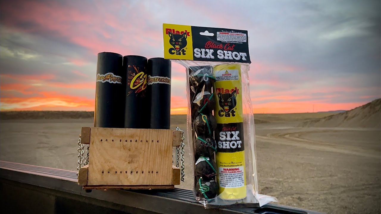 Black Cat Six Shot Artillery Shells