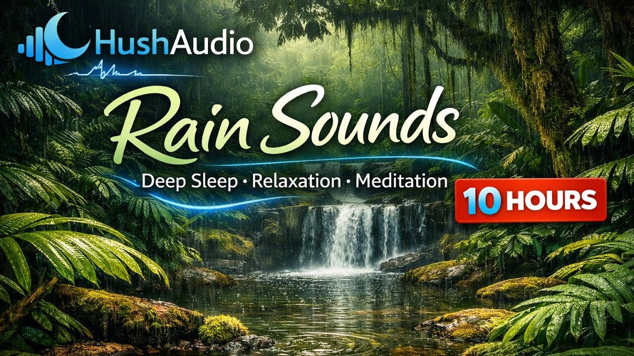 10 Hours of Peaceful Rain in the Rainforest 🌿 Sleep & Relaxation