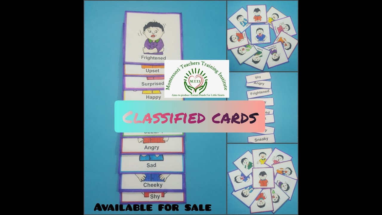Classified Cards About Teaching Emotions