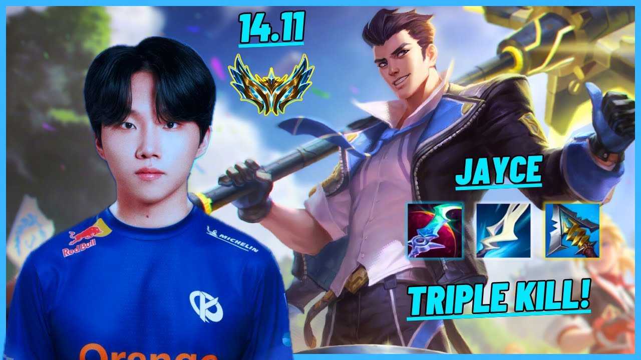 KC CANNA: JAYCE VS POPPY (TOP) TRIPLE KILL, INVINCIBLE - EUW CHALLENGER - PATCH 14.11
