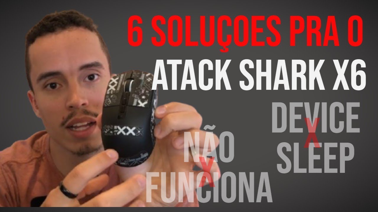 Resolvendo Problemas no Mouse Sem Fio AtackSharkX6: 6 Dicas Infalíveis!#attacksharkx6 #devicesleep