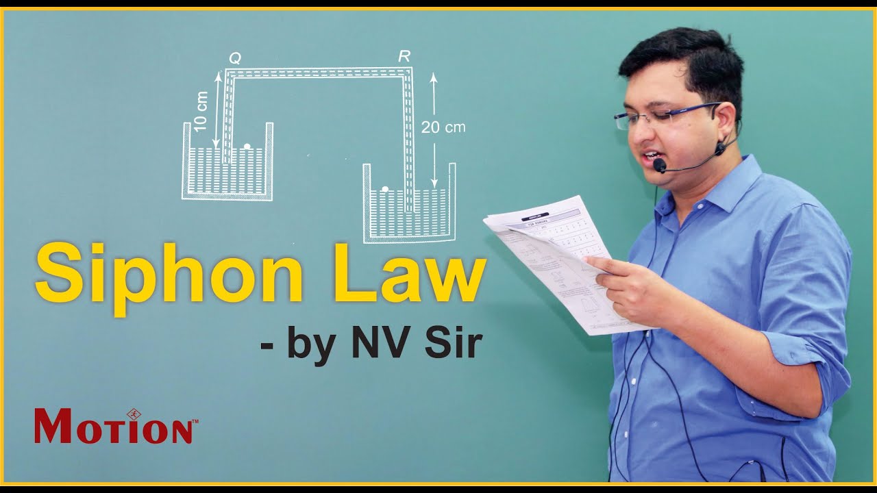 NV Sir ka jugadu experiment || Siphon Law ka Jaadu || Motion Kota