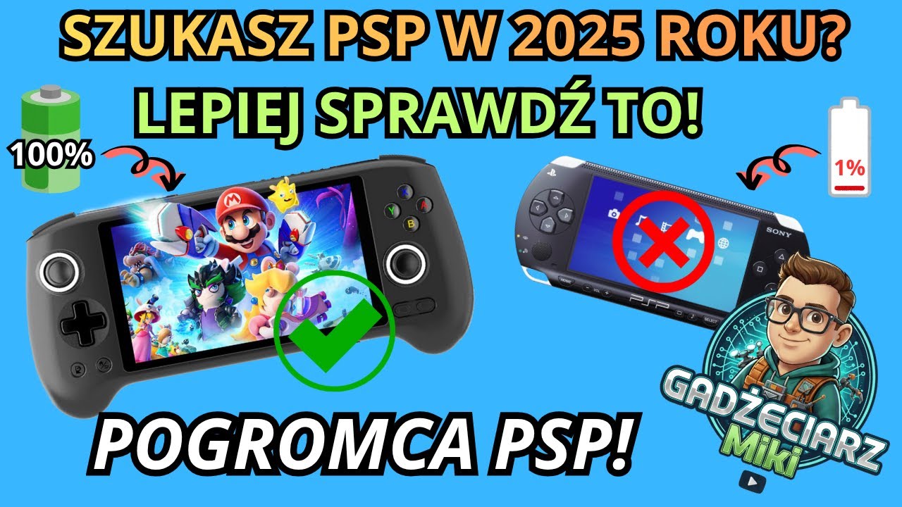 PSP w 2025 roku? 🤔 LEPIEJ SPRAWDŹ TO! Anbernic RG556 – POGROMCA PSP z AMOLED i świetną BATERIĄ! 🔋🤯