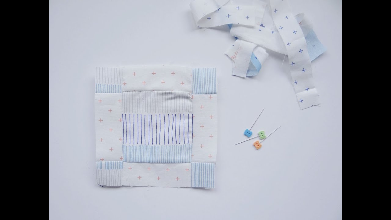 Homestead BOM stretched nine patch quilt block