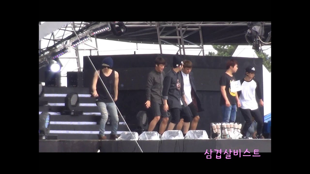130914 인천 스카이 페스티벌 음악중심* 비스트 섀도우 BEAST Shadow 리허설 귀여운 장난