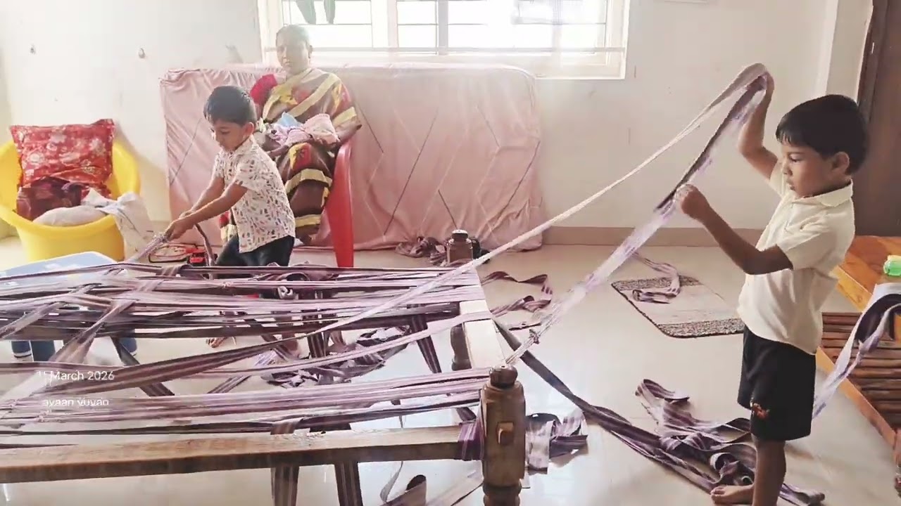 Ayaan Yuvan helping grandmother 