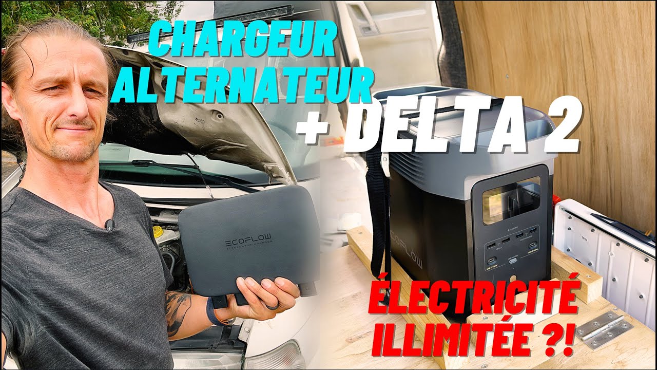 Énergie INFINIE en Van : Combo EcoFlow Delta 2 + Chargeur d'Alternateur
