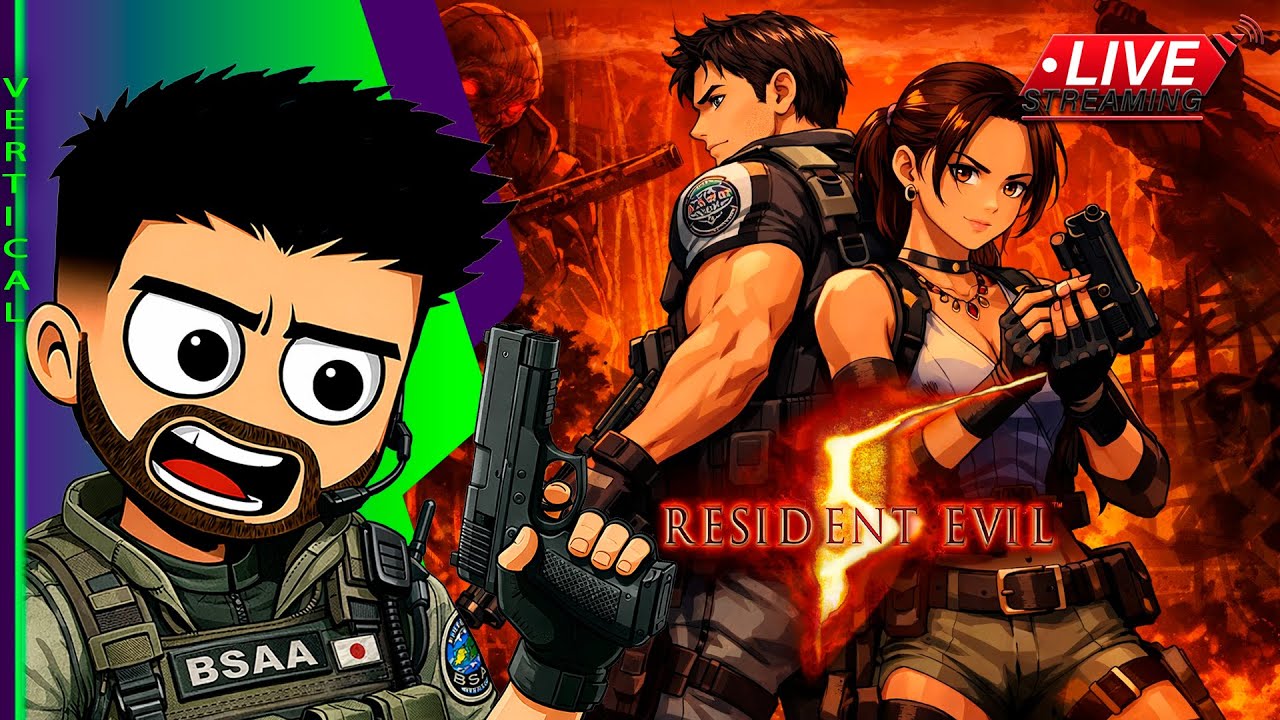 🔴 LIVE vertical 🔴 MARATONA RE de volta, agora com RE5 coop com @GUSTASEC