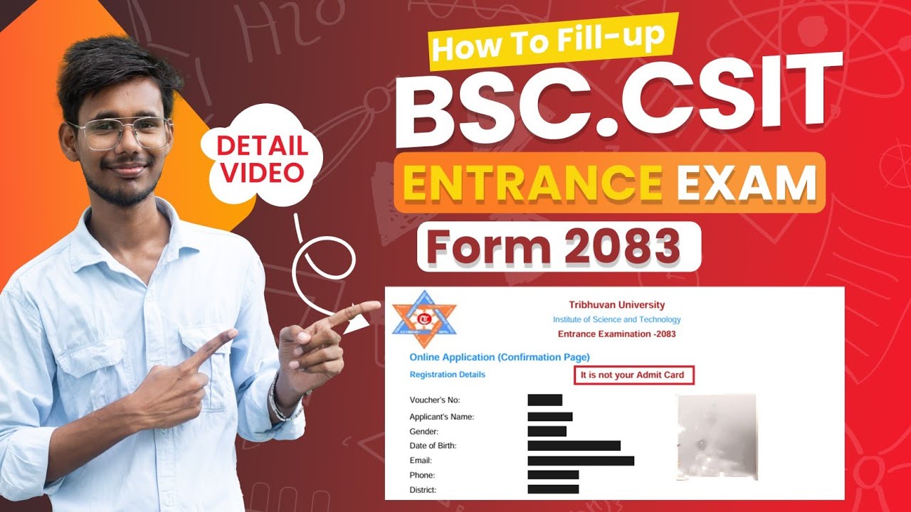 How To Fill-up B.Sc.CSIT Entrance Exam-2083 Online Form | Detail Videos |