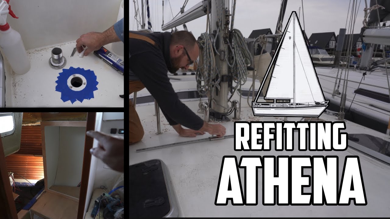 Sail Life - Sails bend on, staysail track, deck fills & Ava's shoe locker - DIY boat project
