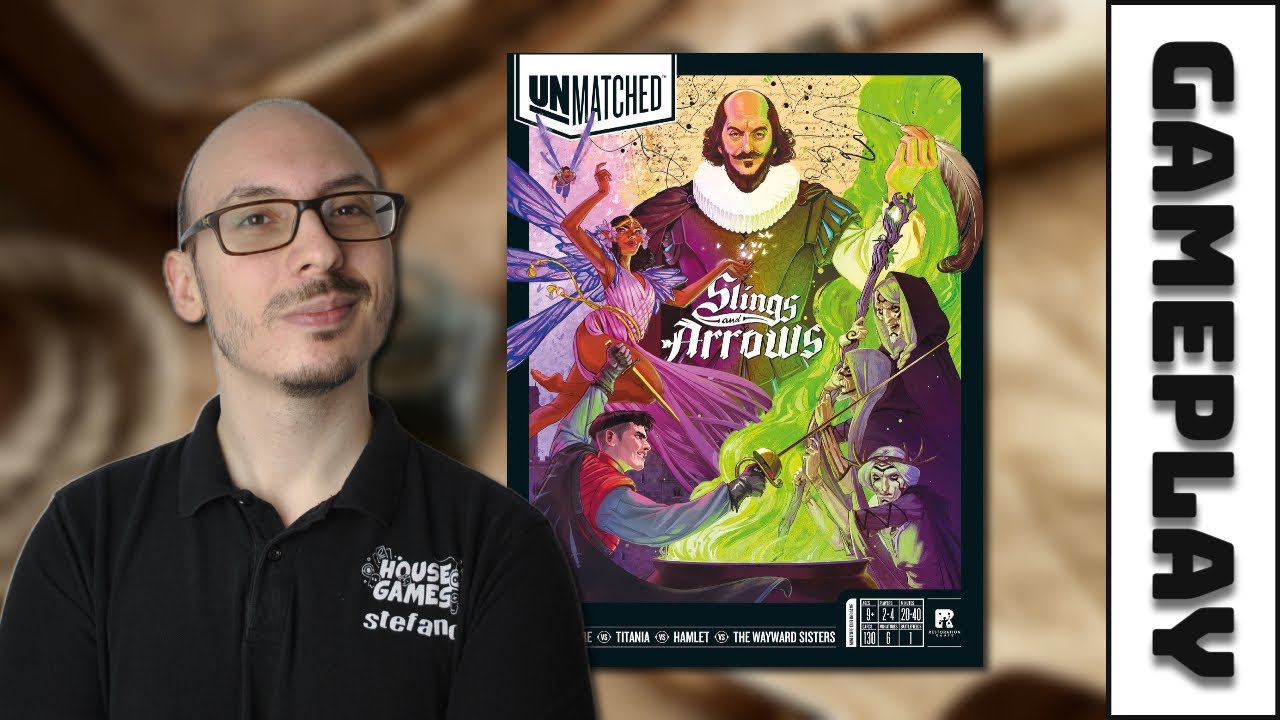 UNMATCHED: Slings and Arrows - Partita Completa Al Gioco Da Tavolo Con Shakespeare! - Mancalamaro