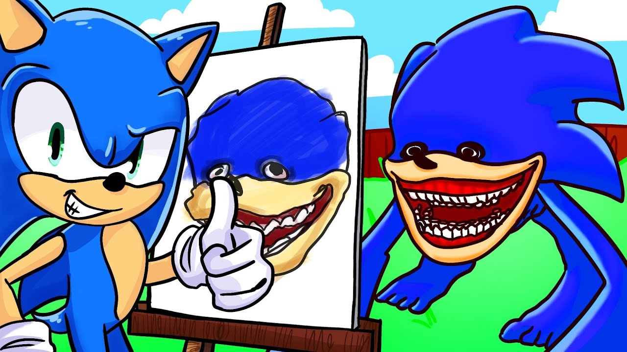 Sonic e Tails DESENHARAM o SHIN SONIC no Sonic VR