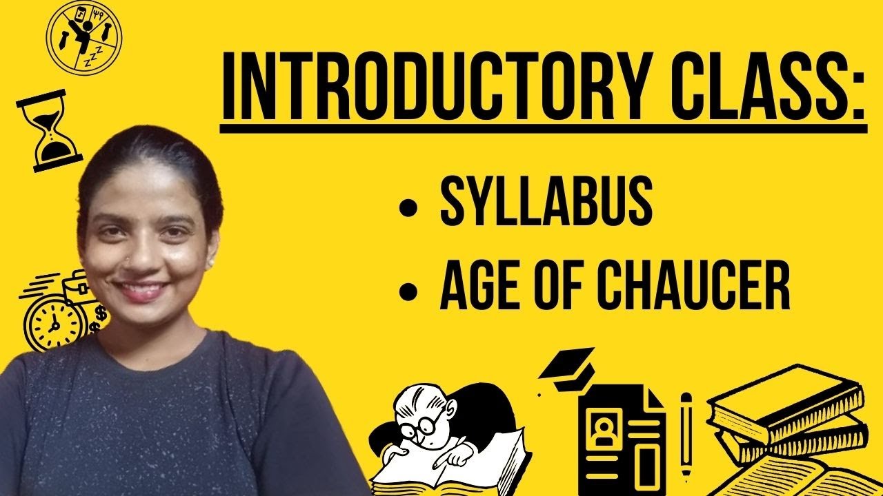 Introductory Class: Syllabus and Age of Chaucer #englishliterature #ugcnet #ugcnet2024 #cuet2025