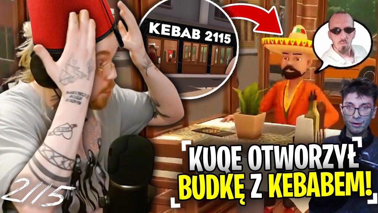 OTWORZYŁEM BUDKĘ Z KEBABEM!  (Kebab Simulator) /w LukiSteve, Bagietson