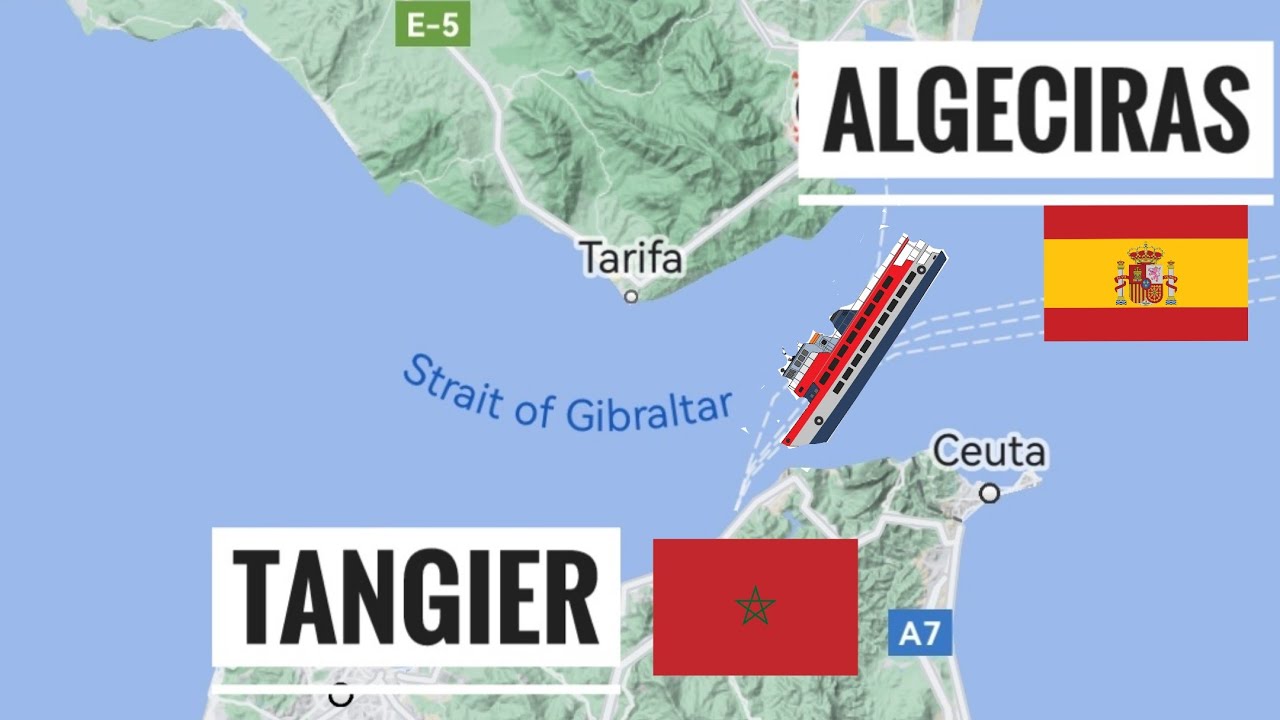 The Ferry crossing from Algeciras (Spain)🇪🇸 in to Tangier (Morocco)🇲🇦 #algeciras #tangier #tangiers