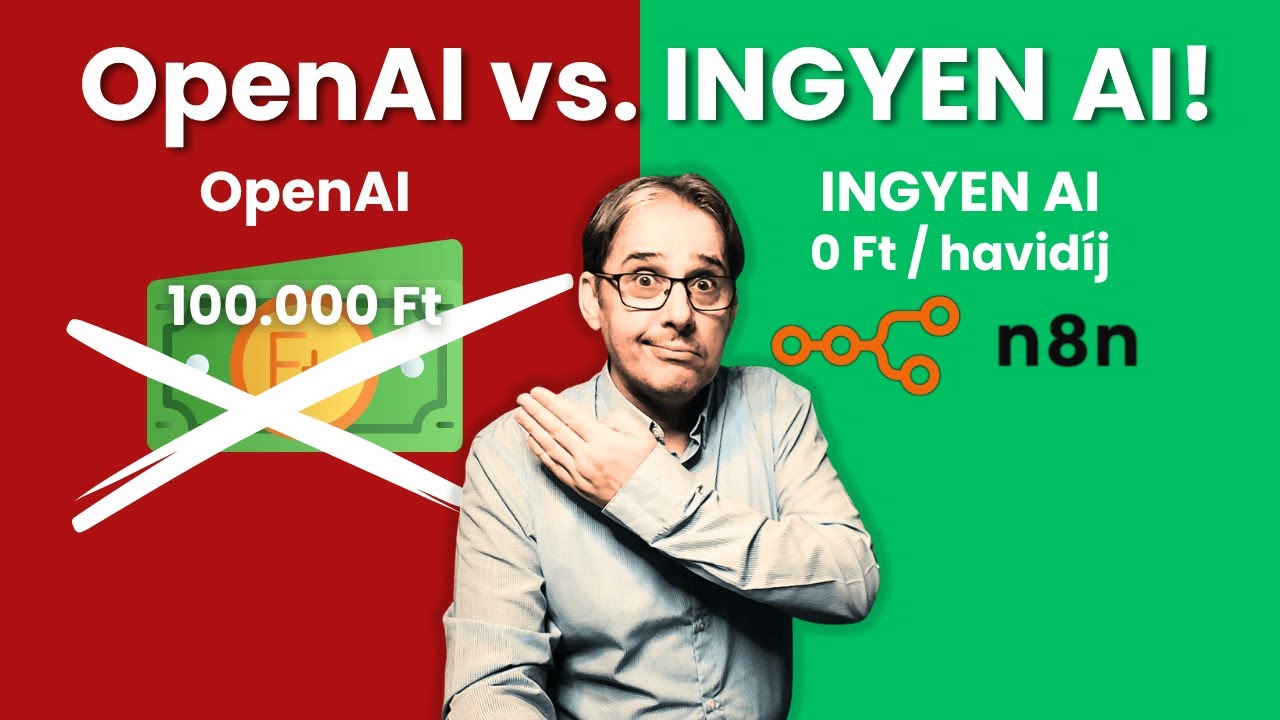 STOP! Ne fizess T&Ouml;BBET az AI-&eacute;rt! n8n vs. OpenAI: &Iacute;gy sp&oacute;rolsz meg 100.000 Ft-ot!