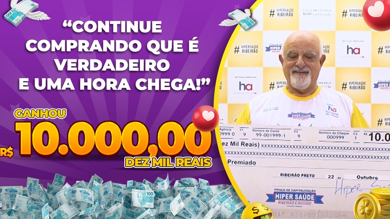 MEIO MILHÃO DE REAIS E MUITO MAIS! 💰💸🍀