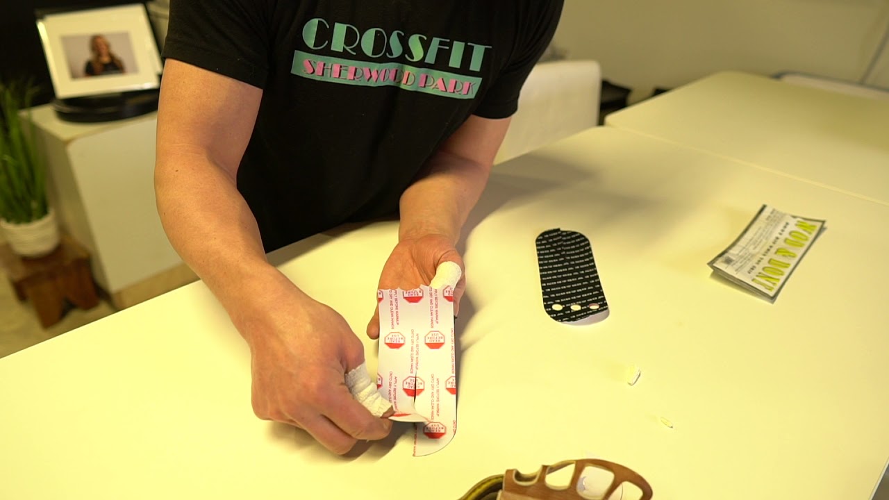 Palm protection   how to apply Wod N Done tape