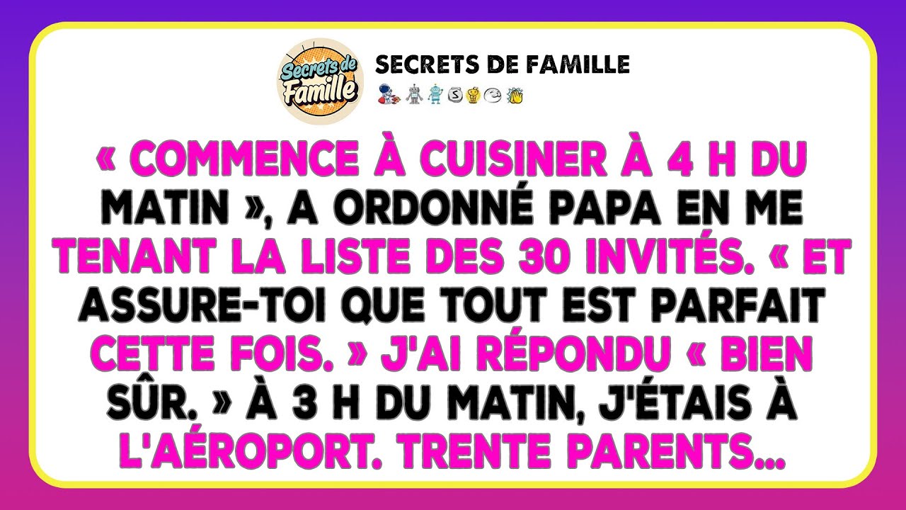 Ma Famille Voulait Un Festin Pour 30. Je Leur Ai Offert Un Départ Inattendu.