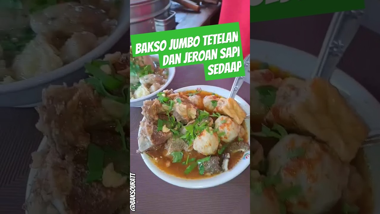 Bakso jeroan sapi #baksourat #shorts