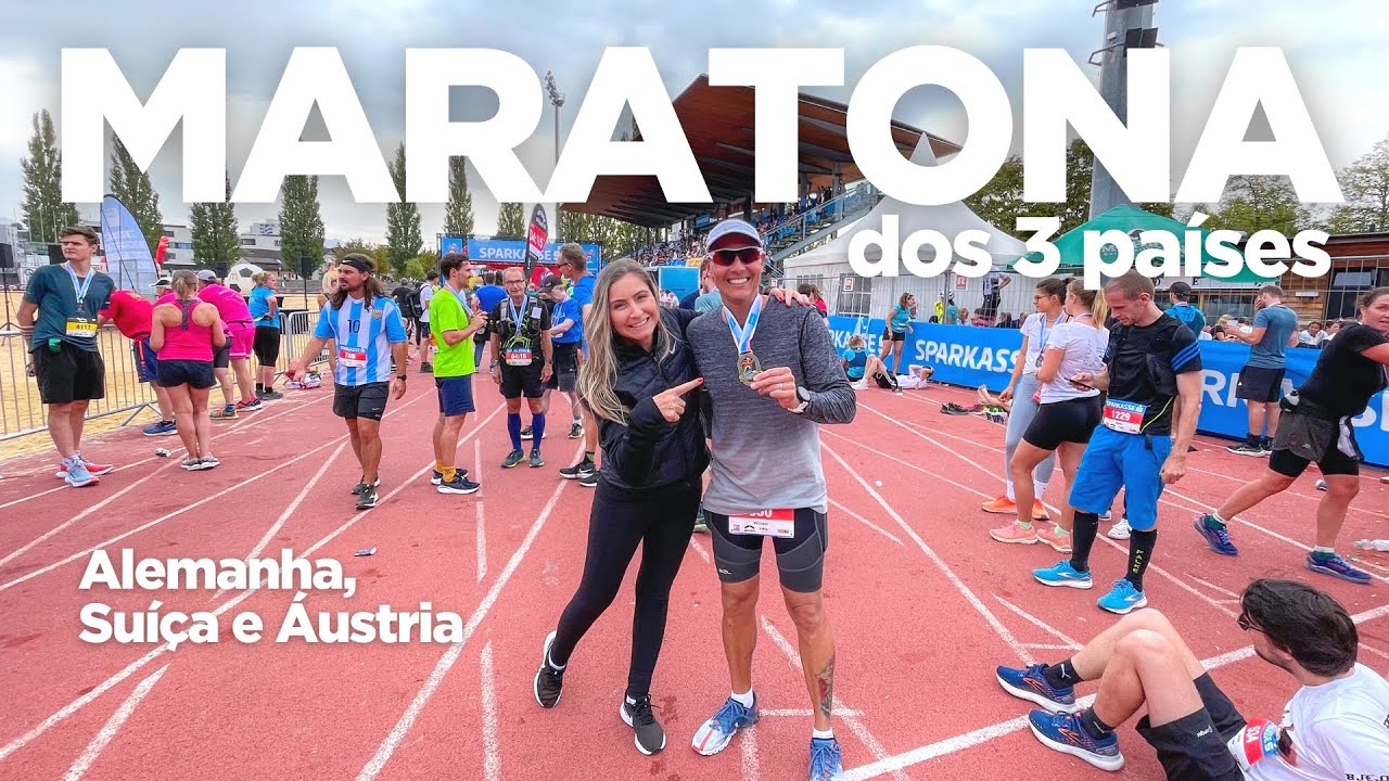 DREI LÄNDER Marathon | MARATONA dos 3 PAÍSES: Alemanha, Suíça e Áustria! 4K