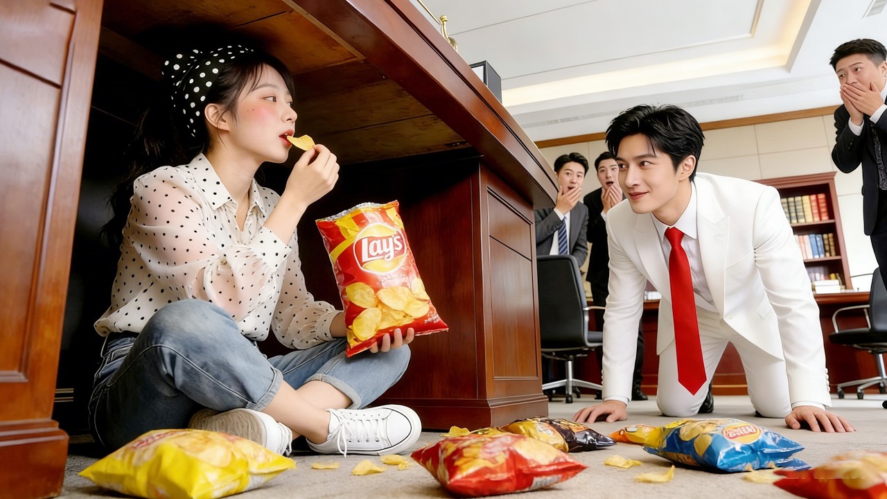 💥100 universitarias hermosas compiten por asistente CEO, ¡él ama a la chica rural que come papas!