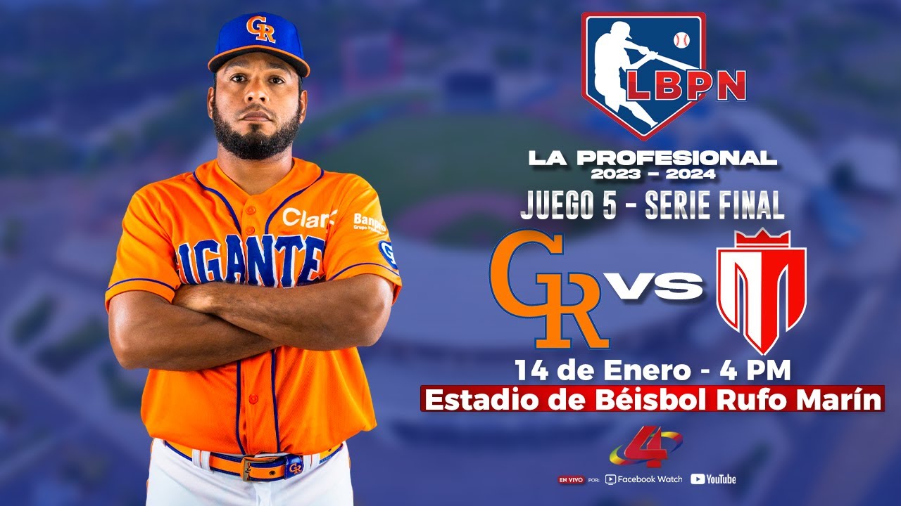 SERIE FINAL: Gigantes de Rivas VS Tren del Norte - Liga de Béisbol Profesional Nacional 2023 - 2024