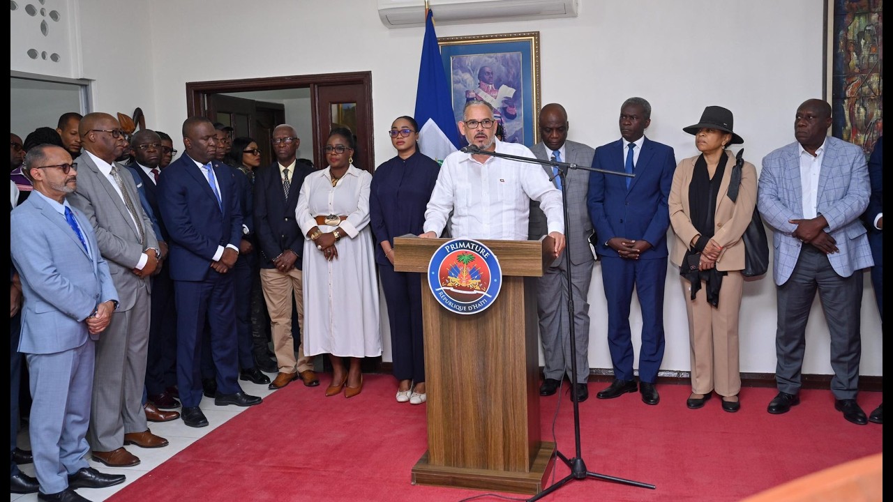 Diskou ofisyèl Premye Minis Alix Didier Fils-Aimé aprè patisipasyon'l nan CARICOM