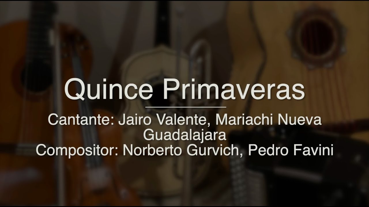 Quince Primaveras - Puro Mariachi Karaoke - Jairo Valente, Mariachi Nueva Guadalajara