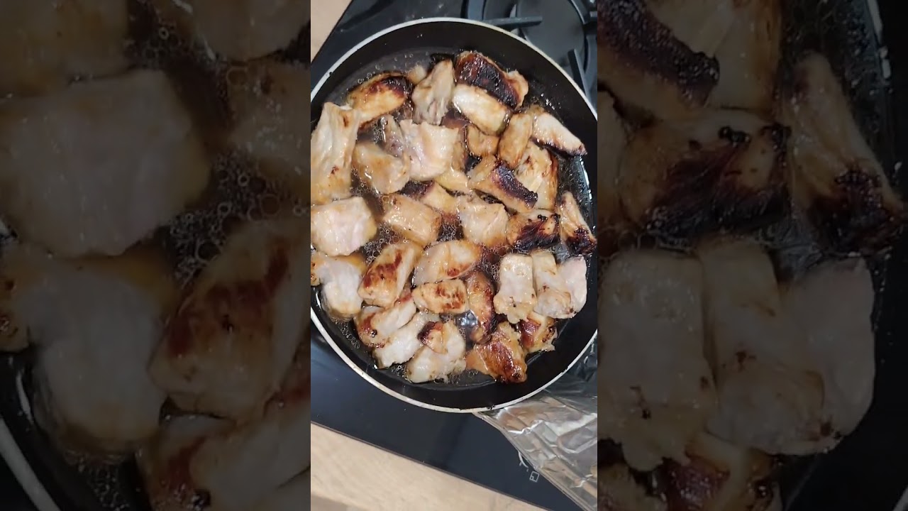 Разделываем мясо и жарим свежатину. 