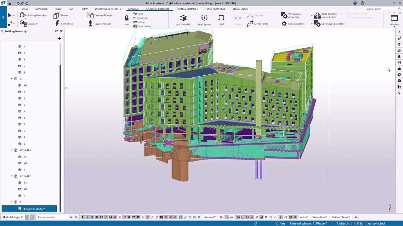 [Tekla Structures] Create a building hierarchy