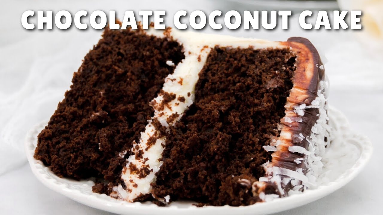 Chocolate Coconut Cake with Coconut Cream Cheese Buttercream
