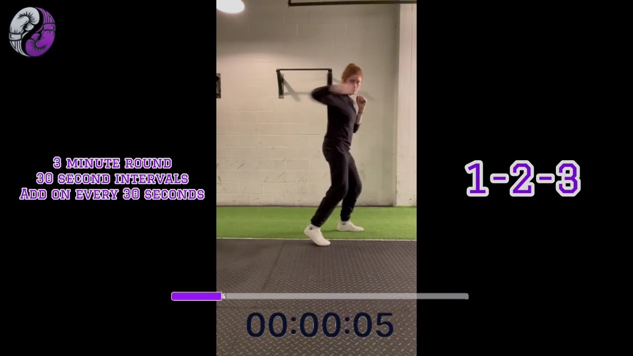 Shadow Boxing Workout Combination Build: 1-2-3-Roll-3-2