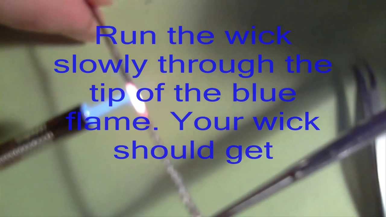 Silica wick cleaning