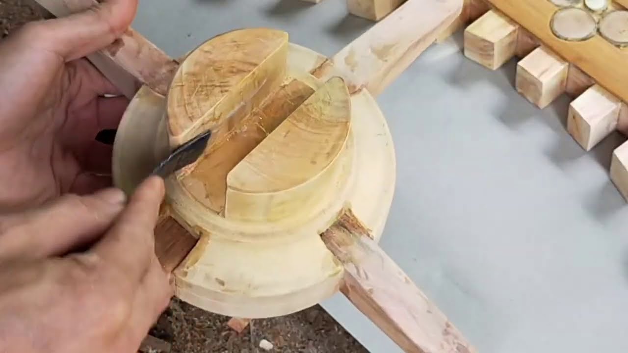 Membuat MEJA KOPI KEREN dari kayu bakar_(Make a cool coffee table out of firewood)