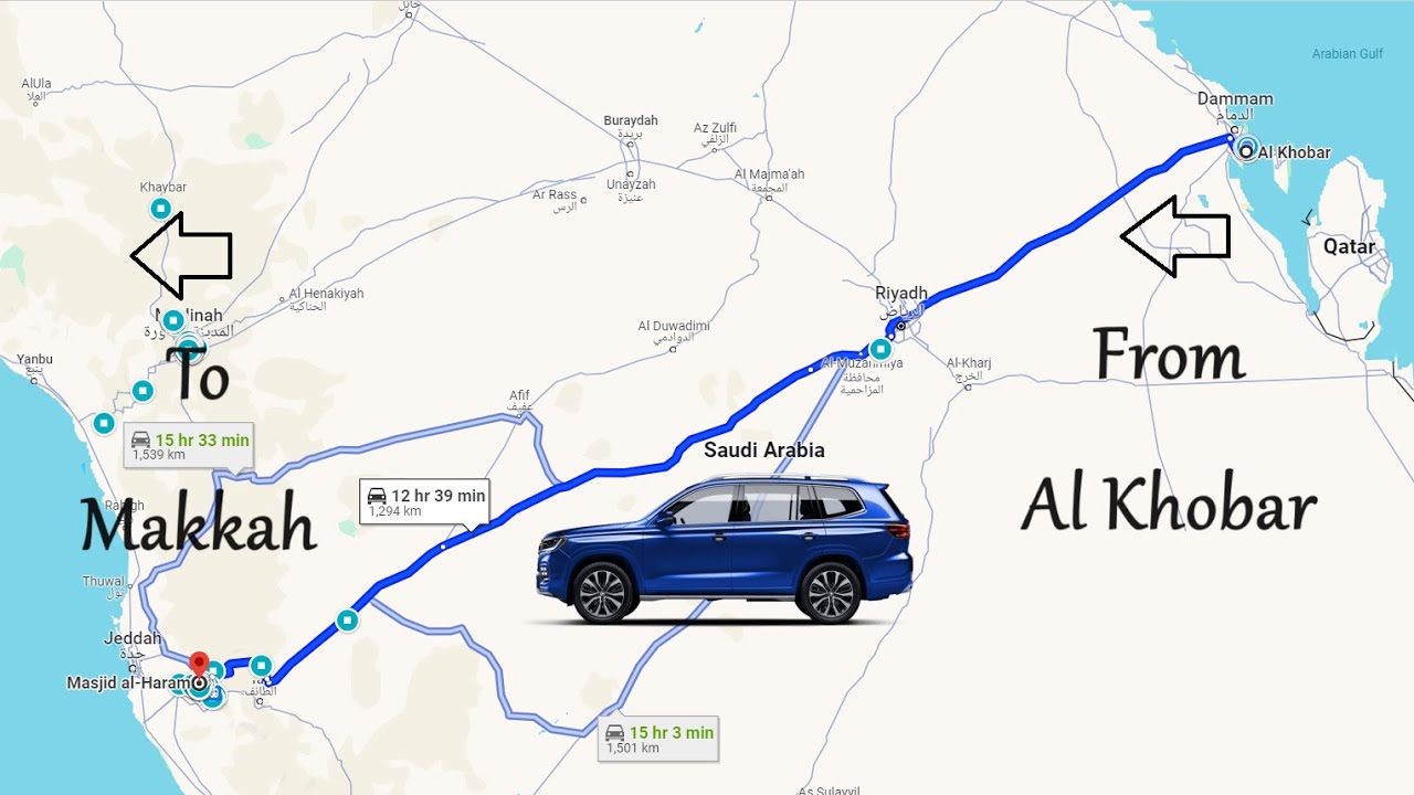 Umrah April 2024 - From Khobar to Makkah on Car by Road - Road Condition, Gas Stations & Facilities