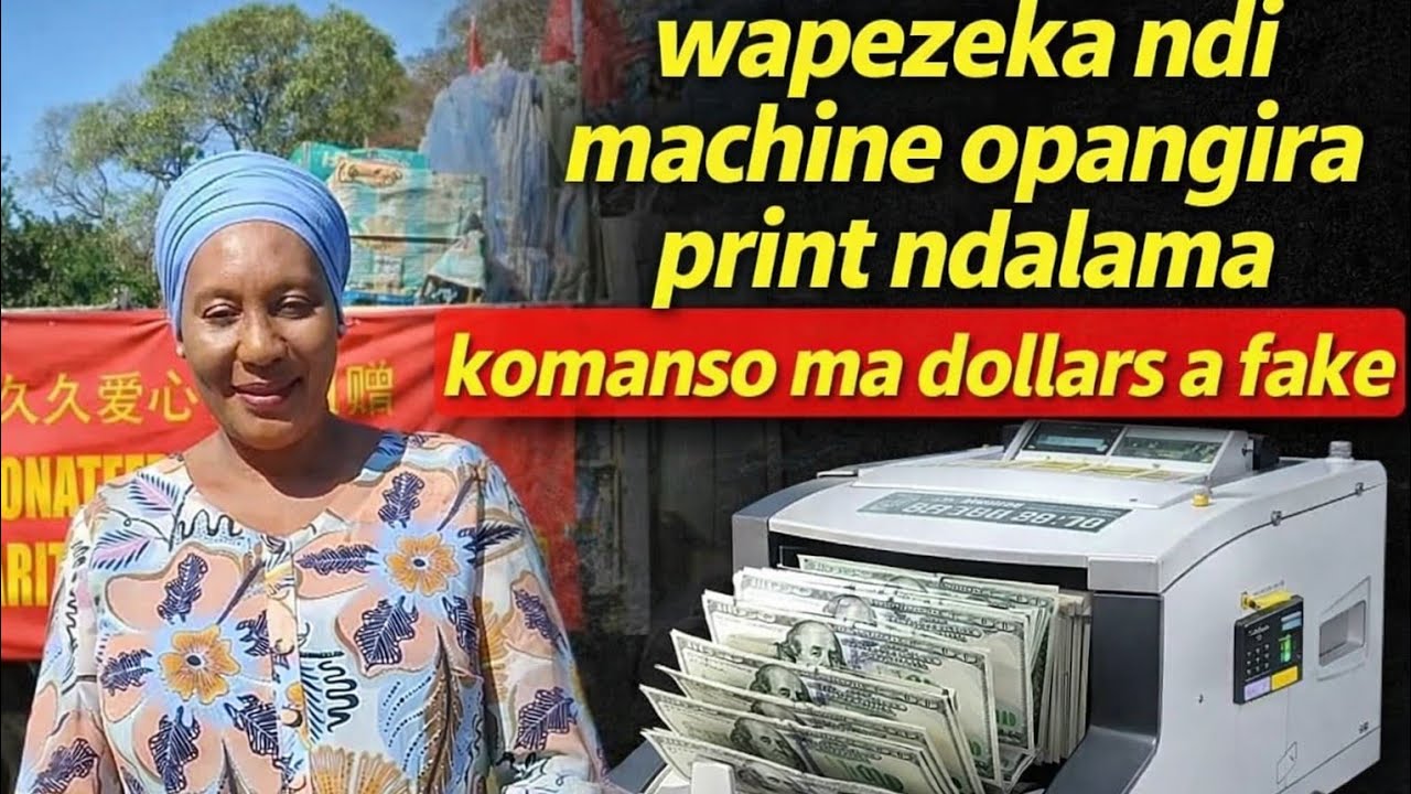 Nduna yapezeka ndi ma dollars a fake and komanso machine ochitira print ndalama mwachinyengo. 