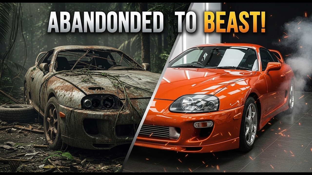 Abandoned Toyota Supra MK4 Restoration | From Rusty Junkyard Car to Ultimate Beast