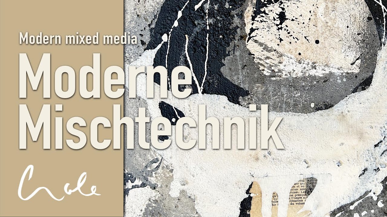 Abstrakte Acrylmaltechnik mit Textur auf Leinwand